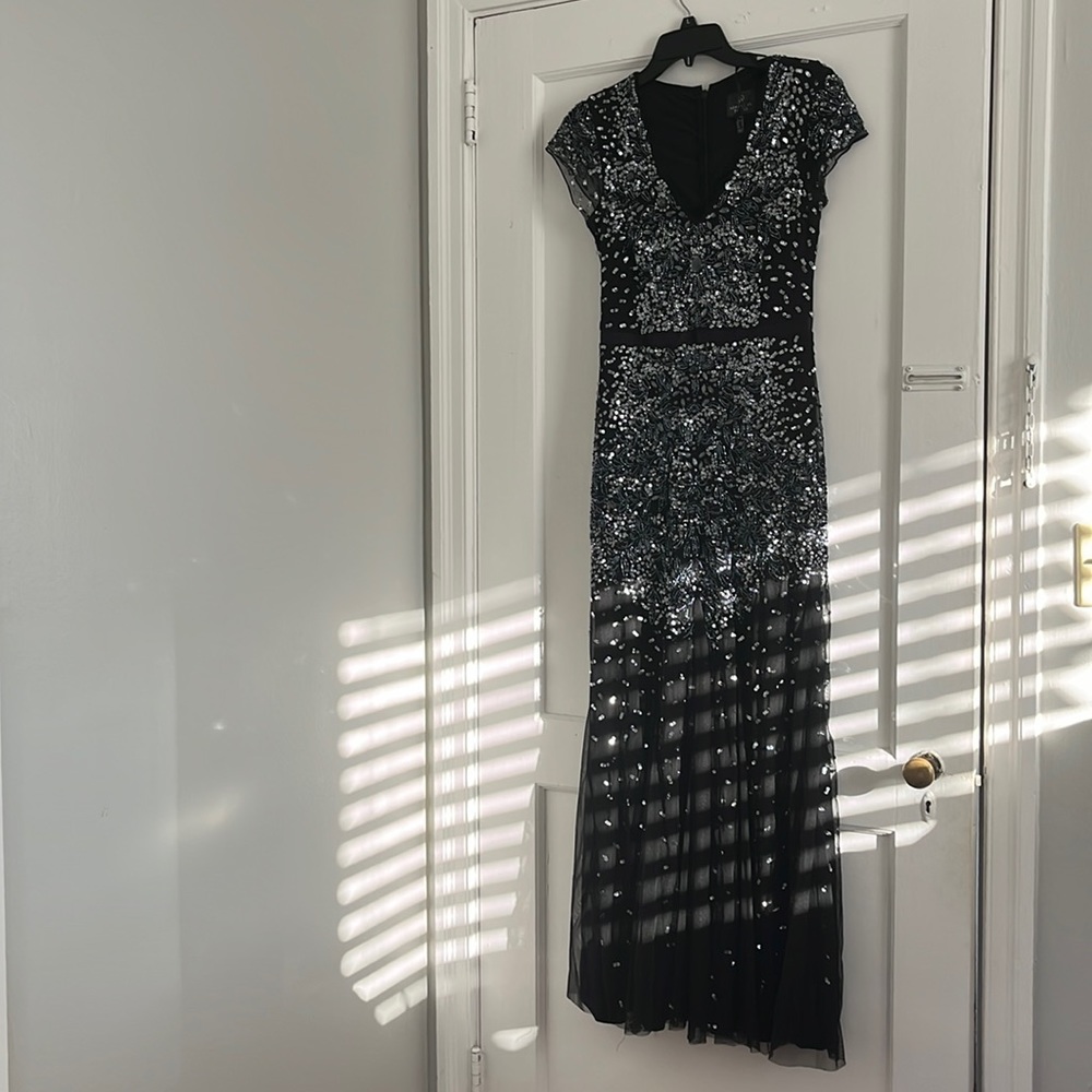 Beaded Adrianna Papell prom dress